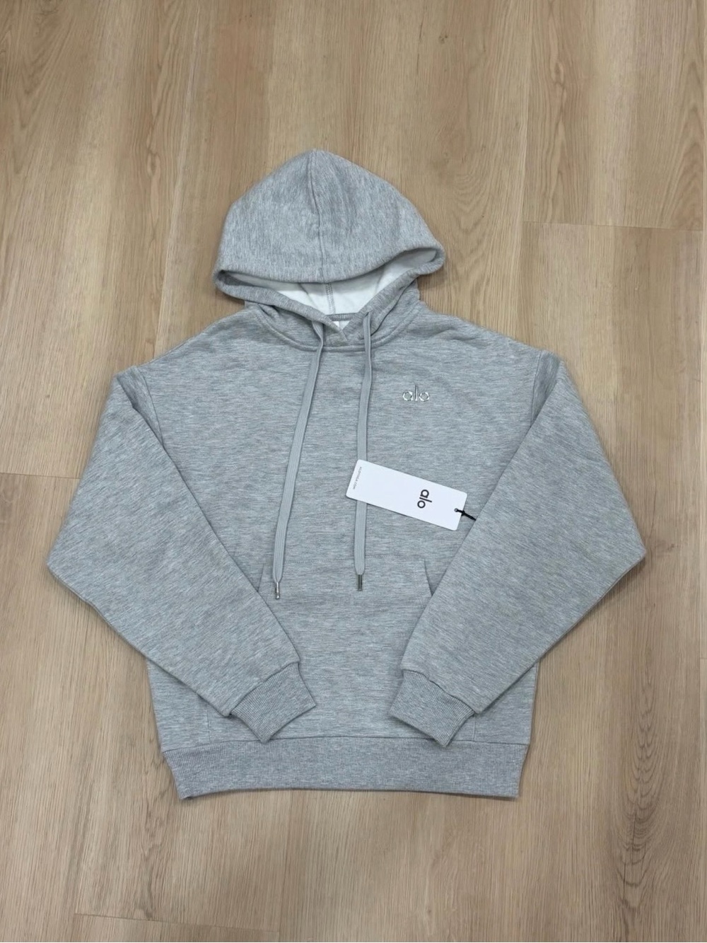 ALO yoga unisex Grey Hooded Sweatshirt Hoodie